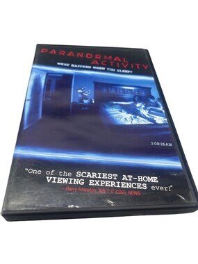 Paranormal Activity DVD Kate Featherston Michael Sloat copyright 2009 READ